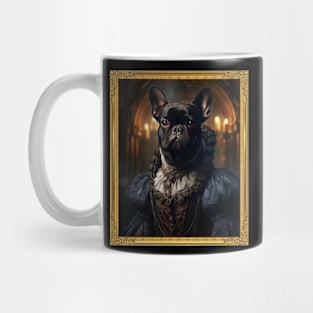 Black French Bulldog - Medieval French Princess Mug